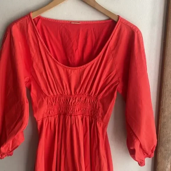 ALEXIS Shae Smocked-waist Dress Poppy - Picture 4 of 13